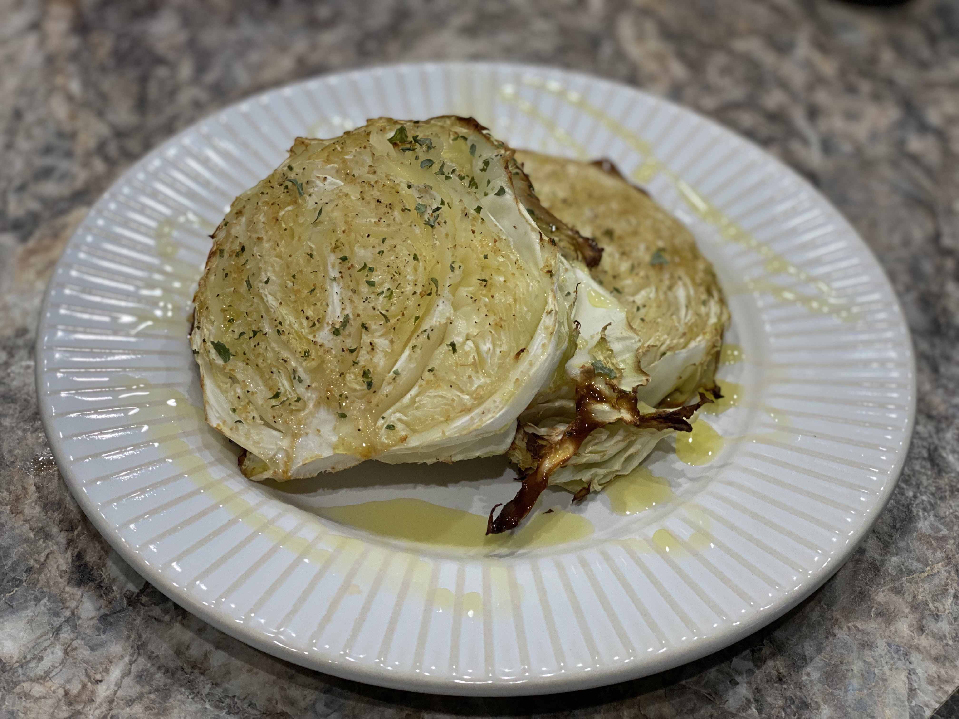 Roasted cabbage steaks 0718 