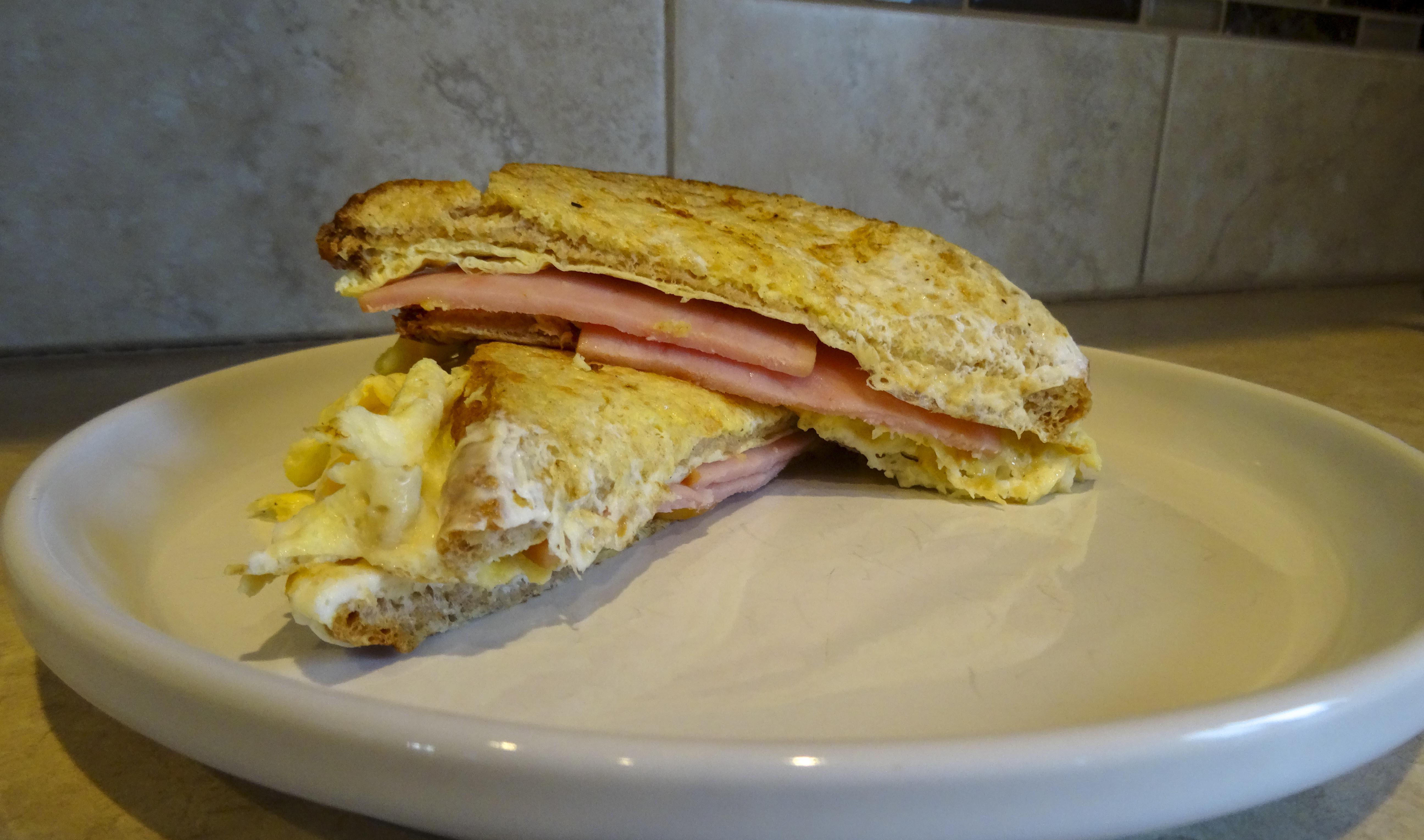 Savory french toast breakfast sandwich 